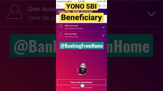 SBI Beneficiary Add Online Easy Trick  How to add SBI Online Beneficiary  YONO SBI [upl. by Haik]