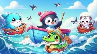 SUPER SIMPLE SONGS  RowRowRow Your Boats  Sing Along Songs For Kids  Nursery Rhymes🦦 [upl. by Simonette]