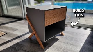 Modern Nightstand DIY  Easy amp Stylish Bedroom Decor [upl. by Izaak]