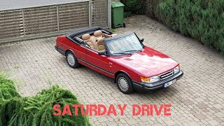 1989 SAAB 900 Convertible Saturday drive [upl. by Marpet972]