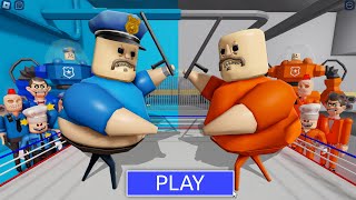 Police BARRY Vs Prisoners New Obby Full Game roblox [upl. by Carney934]