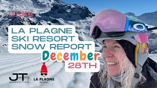 La Plagne snow report 28th DECEMBER [upl. by Dinerman]