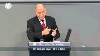 Gregor Gysi DIE LINKE »Die RiesterRente ist ein Hohn« [upl. by Azenav]