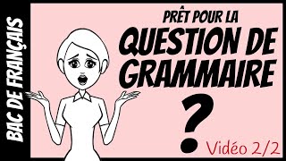 Bac de français  estu prêt pour la question de grammaire  La correction [upl. by Llenroc260]