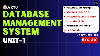 Lec13  Database Management System  Unit1  BCS501  DBMS Aktu  3rd Year  Aktu Exams [upl. by Asikal]