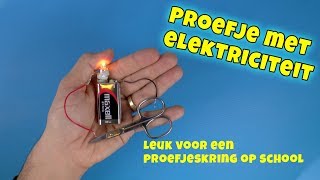 Proefje met elektriciteit Maak je eigen tester [upl. by Anelram]