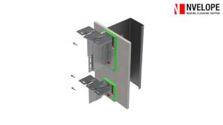 NVELOPE NH2 – horizontally orientated rainscreen cladding system vertical to horizontal adaptor [upl. by Sedgewick798]