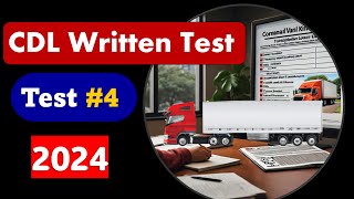 CDL General Knowledge Test 2024  Part 4  25 Essential QampA 🚛 [upl. by Aruabea]