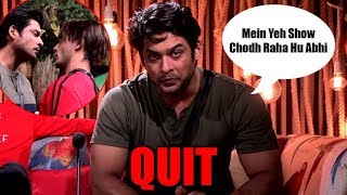 Bigg Boss 13 I am quitting the show I am done with Asim Riaz says frustrated Sidharth Shukla [upl. by Flora]