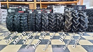 The BEST Mud Tires for ATVs amp SxS 2021 Comparison Weight amp Design  ITP System 3 STI Maxxis [upl. by Notnef]