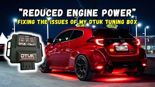 GR YARIS  Check Engine Light with the DTUK Tuning Box Heres how we fixed the issue [upl. by Burnham703]