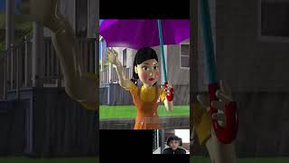 Squid Game Makeup Harley Quinn Cut Wooden Bridge Troll Miss T and Neighbor shortsvideo [upl. by Nivak]