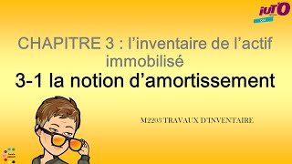 Cours de comptabilité financière  lamortissement des immobilisations corporelles et incorporelles [upl. by Ecire22]