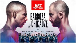 UFC VEGAS 35 LIVE BARBOZA VS CHIKADZE LIVESTREAM amp FULL FIGHT NIGHT COMPANION [upl. by Jarita]