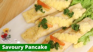 Savory Pancake Recipe  Mallika Joseph Food Tube [upl. by Baudin]