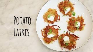 Best Potato Latkes Recipe  One Hungry Mama [upl. by Merriott]