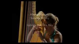 Ginastera Sonatina for harp Gabriella DallOlio harp [upl. by Eleanor]