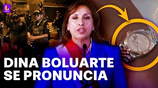 DINA BOLUARTE EN VIVO PRESIDENTA DEL PERÚ RESPONDE TRAS ALLANAMIENTOS A SU CASA Y PALACIO [upl. by Ayekahs]