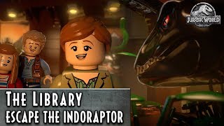 LEGO Jurassic World TRex VS Raptors Jurassic Park Final Scene [upl. by Tremayne]