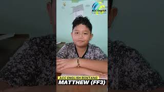 MATTHEW FF3  THE RICHARDS FAMILY  PRESENT CONTINUOUS  SHORT STORY  ACC ENGLISH BONTANG [upl. by Drescher989]