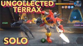 Terrax takedown one shot with Quake  Uncollected  Of Rocks and Rodents Event Quest  MCOC [upl. by Bibeau]