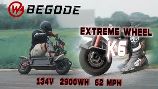 Fastest Electric Motorcycle on the TRACK with KujiRolls  Begode K6 [upl. by Akehs835]