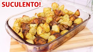 Coxa de Frango Assada com Batata  Receita [upl. by Lihka]