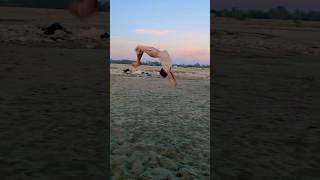 Amazing backhand Springs 😱 shorts backflip gymnast viralvideo [upl. by Leandre45]