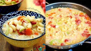 Best Filipino Soup  Chicken Sopas  Macaroni Soup [upl. by Nosremaj]