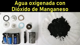 Descomposición de agua oxigenada con dióxido de manganeso [upl. by Gnaig148]