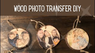 Wood Photo Transfer Transferring Pictures to Wood Using Mod Podge [upl. by Haraz]