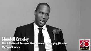 The Network Journal 40 Under Forty Honoree Mandell Crawley [upl. by Gairc725]