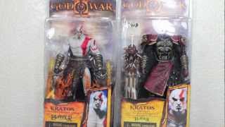 God Of War 2 Kratos in Ares Armor amp Kratos With Flaming Blades Of Athena NECA Figure Review [upl. by Stearne]