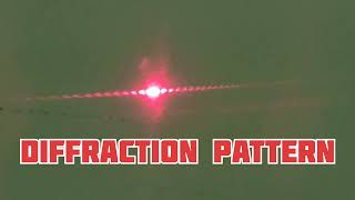 Cutting edge science  Diffraction pattern using Razors [upl. by Nennarb458]