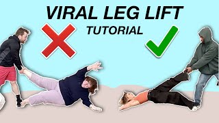 “Viral Leg Lift Challenge” DWTS STEP BY STEP TUTORIAL Beginner Friendly [upl. by Naffets744]