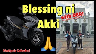 Blessing ni Akki  Aerox 155  NONABS  Antipolo Cathedral [upl. by Yanttirb]