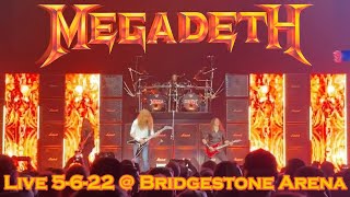 MEGADETH Live  Bridgestone Arena FULL CONCERT 5622 Metal Tour Of The Year Nashville TN 60fps [upl. by Burnard]