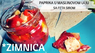 Paprika u maslinovom ulju sa feta sirom MOJA OMILJENA ZIMNICA [upl. by Anot698]