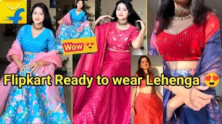 Latest Designer Lehenga choli Haul  Party wear Kurta Sets Haul  Lehenga choliFlipkart Sale😍Meesho [upl. by Uase]