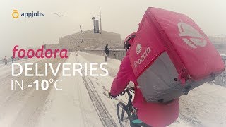 🚲 Foodora Deliveries in 10°C  AppJobscom [upl. by Rolfston327]