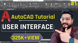 1  AutoCAD 2D  Basic Introduction  Customize User Interface in Hindi DeepakVermadp [upl. by Roley772]