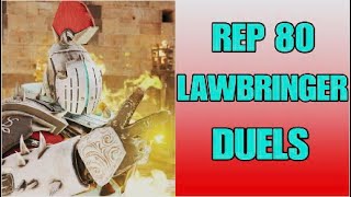 For Honor Rep 80 Lawbringer Duels  This skin increases combo power by 1000 [upl. by Noek]