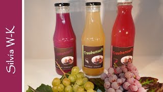 Traubensaft  Obstsaft  selbst herstellen  Entsaften [upl. by Voe]