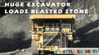 Huge Excavator Loads Blasted Stone  Digging For Gold from Biggest Machines In The World [upl. by Nosmas]