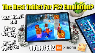 The Best Android Tablet For PS2 Emulation Xiaomi Pad 5 ProAetherSX2Awesome！ [upl. by Nawuj]