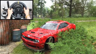 Forza Horizon 4 Rebuilding Dodge Challenger SRT Hellcat Thrustmaster TX Steering Wheel Gameplay [upl. by Lambart]