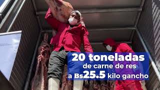 Ponemos a disposición de la población 20 toneladas de carne y 40000 unidades de pollo [upl. by Ekralc821]