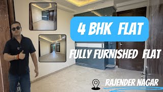 4 Bhk Flat Fully Furnished Flat  Rajender Nagar  Delhi ncr flats [upl. by Novyak]