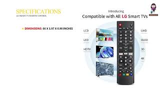 Angrox Universal Remote Control for LG Smart TV  Features amp Setup Instructions [upl. by Anade]