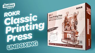 Unboxing the ROKR Classic Printing Press Kit LK602 [upl. by Gollin]